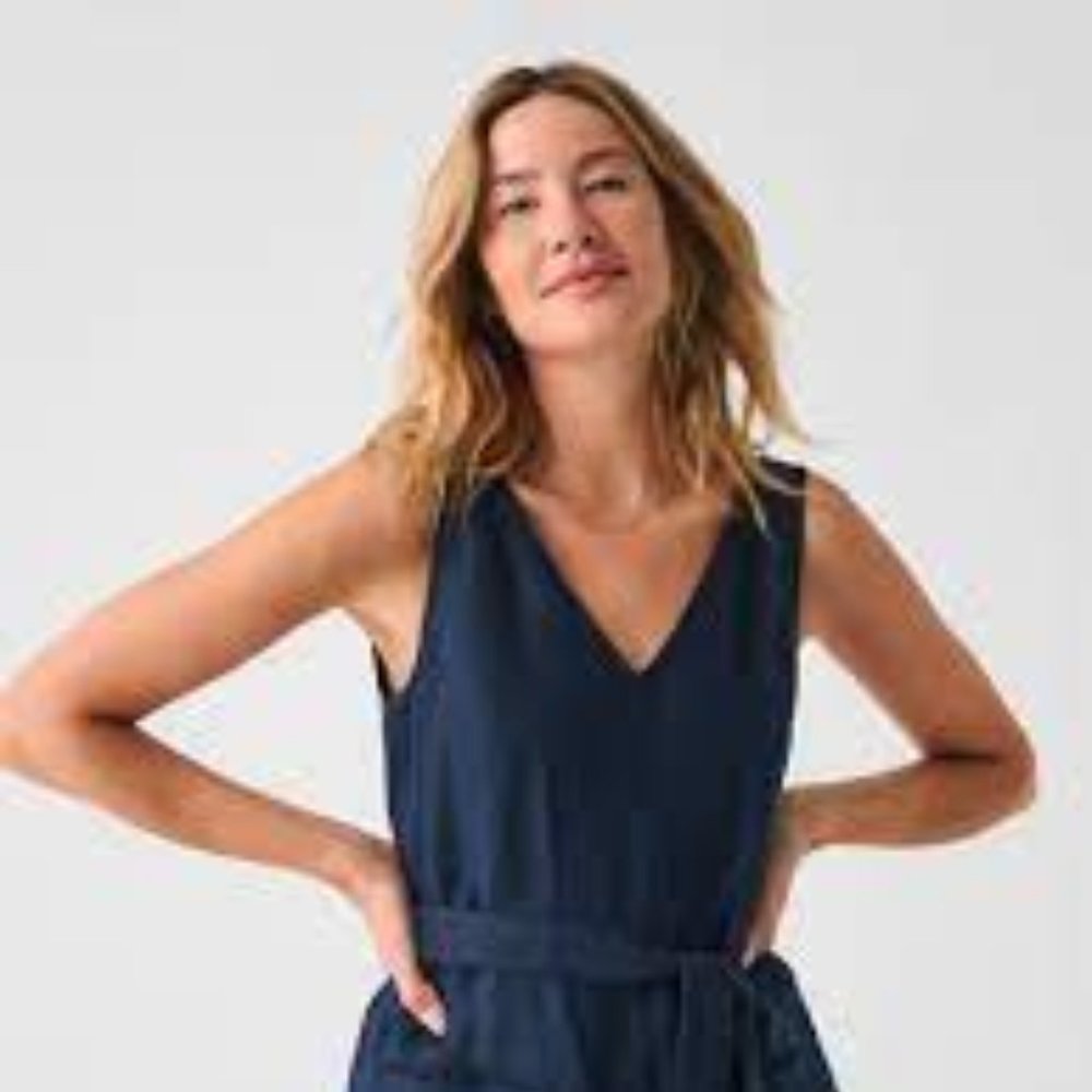 Faherty Catalina Linen Jumpsuit